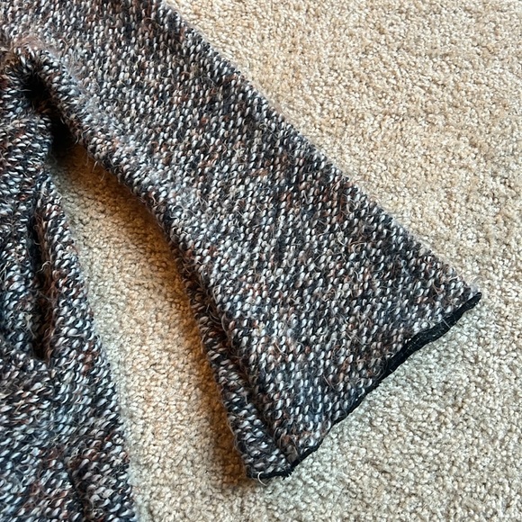 Bryn walker Castagna wrap coat cardigan grey black pockets size medium sweater - Picture 9 of 9